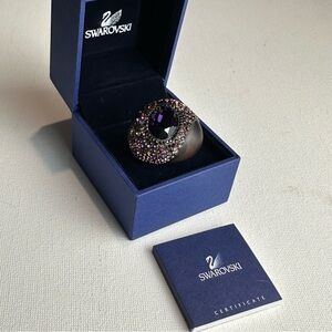 Swarovski Amethyst and Multicolor Crystal Ring